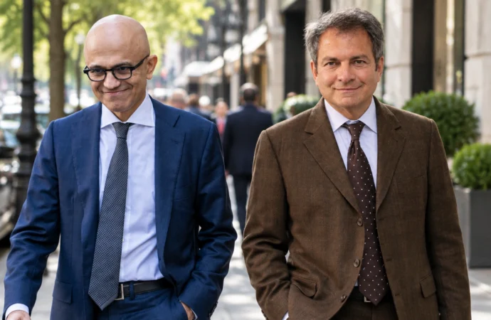 Satya Nadella and Michel Vounatsos: Their Connection
